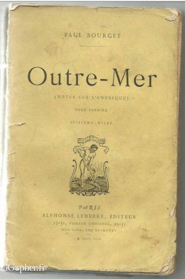 Livre : Outre-Mer (notes sur l'Amérique) - Tome 1