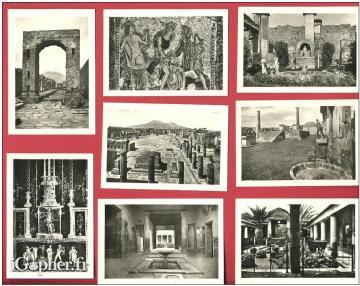 20 cartes postales de Pompéi