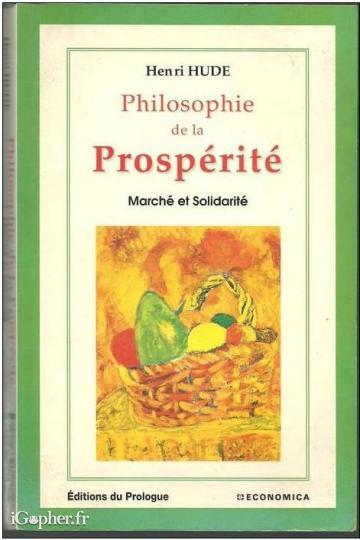 Livre : Philosophie de la prospérité...
