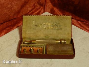 Rasoir ancien Gillette (Ball End Gold)