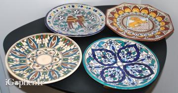 4 assiettes décoratives tunisiennes