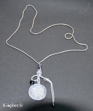 Collier fantaisie argenté