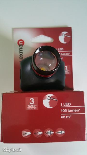 Lampe frontale LED Lexman