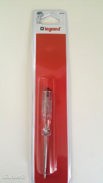 Tournevis testeur électrique 110-250v Legrand