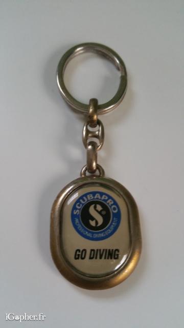 Porte-clés Scubapro Plongeur