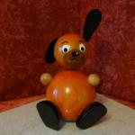 Tirelire chien en bois