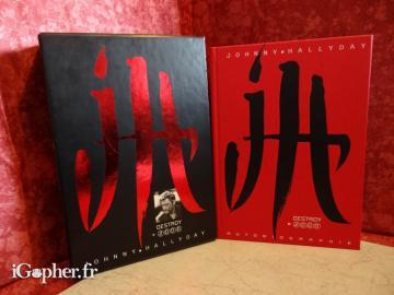 Livre coffret : Johnny Hallyday Destroy 2000