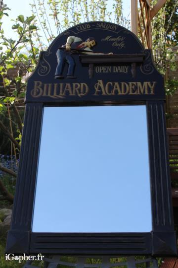 Miroir décoratif style billard