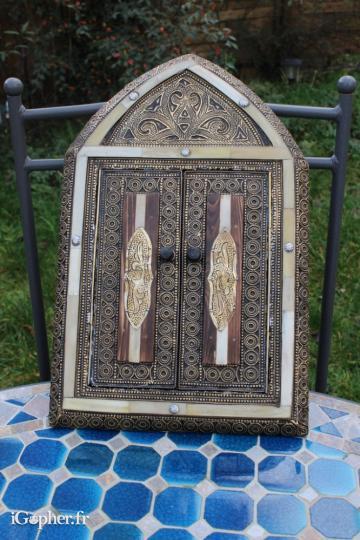 2 miroirs en cuivre (artisanat marocain)