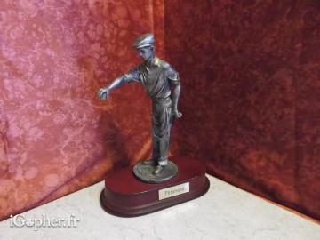 Statuette trophé la pétanque