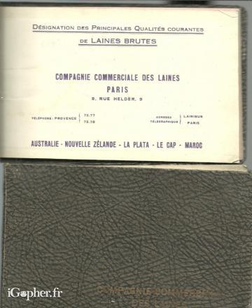 Livre : Principales qualités courantes de laines brutes