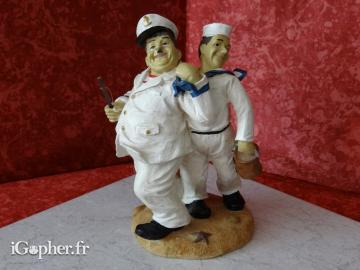 Figurine Laurel et Hardy en marins