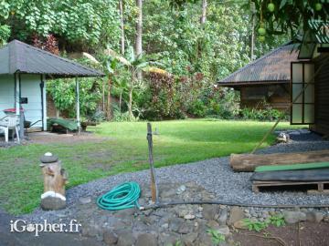 Maison en bois en Polynésie Française