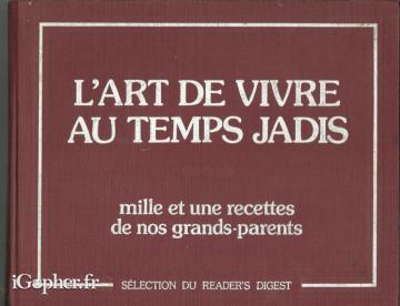 Livre : L'Art de Vivre au Temps Jadis