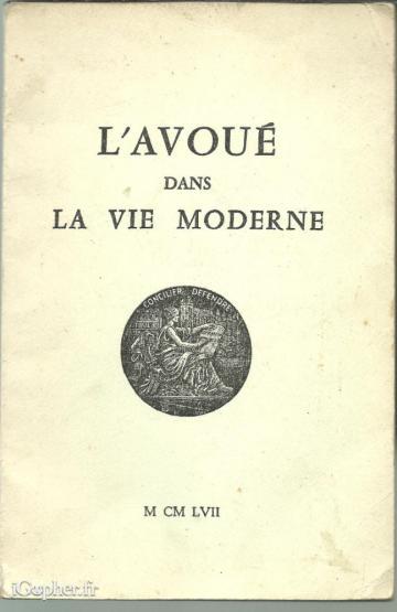 Livre : L'avoué dans la vie moderne