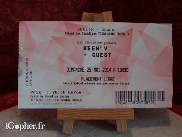 Keen' V + Guest : ancienne place de concert