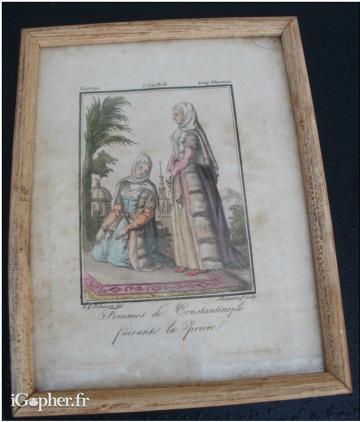 Gravure de Lachaussée : "Femmes de Constantinople"