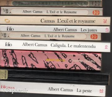 Livres de Albert Camus