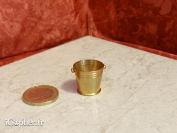 Seau à champagne miniature doré