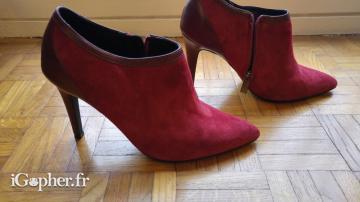 Bottines à talons aiguilles Ted and Muffy (rouges)