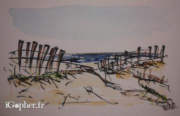 Peinture acrylique carte postale A1