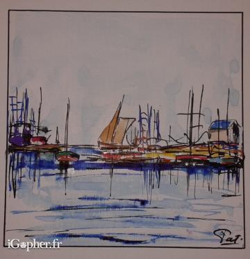 Peinture "Sauvetage" (oeuvre unique d'artiste)