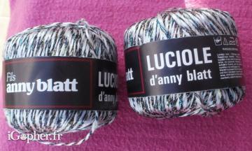 7 pelotes de fil Luciole d'Anny Blatt - NEUVES