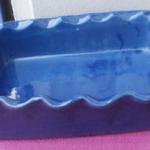 Plat en terre cuite vernissé (pour le four)