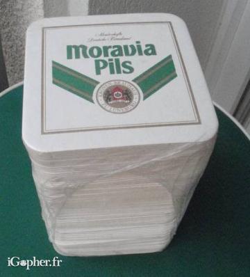 Lot de sous bocks Moravia Pils (emballés) - NEUFS