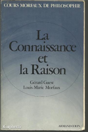 Livre : La connaissance et la raison (cours)
