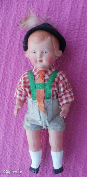 Poupée folklorique ancienne Autriche (ou Bavière)