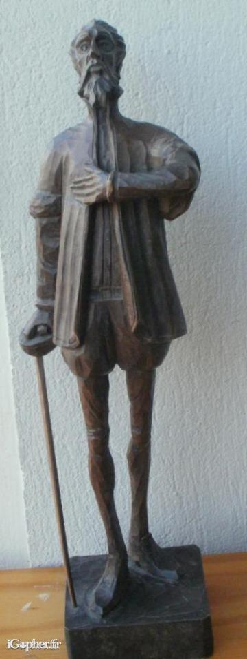 Sculpture de Don Quichotte - Oura Artesania - 35 cm