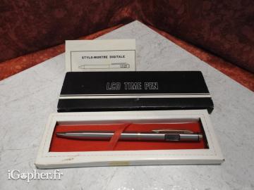 Stylo montre avec écran LCD