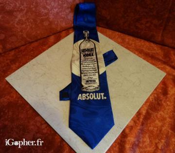 Cravate Gold City Absolut Vodka