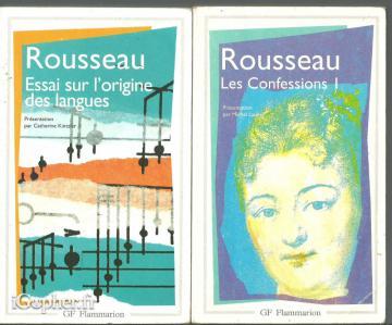 Livres de J.J. Rousseau au choix
