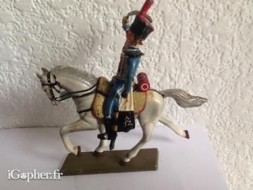 Soldat de plomb : Cavalier sur son cheval