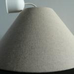 Lustre avec abat-jour beige