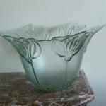 Grande coupe à fruits en verre