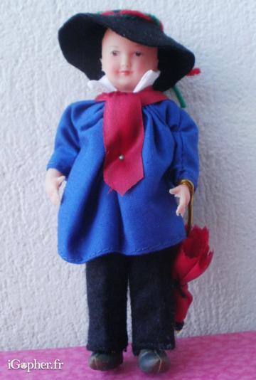 Poupée folklorique Marylin - Paysan de Corrèze