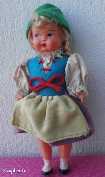 Poupée folklorique autrichienne ancienne -  TYROL