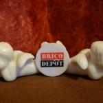 Jeton de caddie Brico Dépôt (blanc)