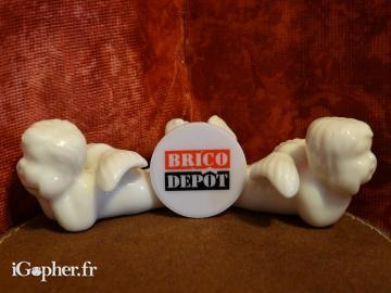 Jeton de caddie Brico Dépôt (blanc)