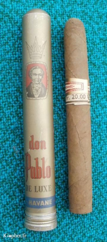 Etui à cigare de luxe "Don Pablo" + cigare