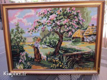 Canevas Le Printemps (fait main)