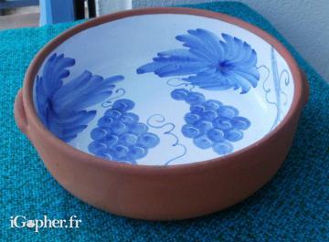 Plat en terre cuite (made in Portugal)
