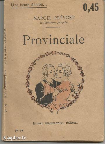 Livre : Provinciale (Marcel Prévost)