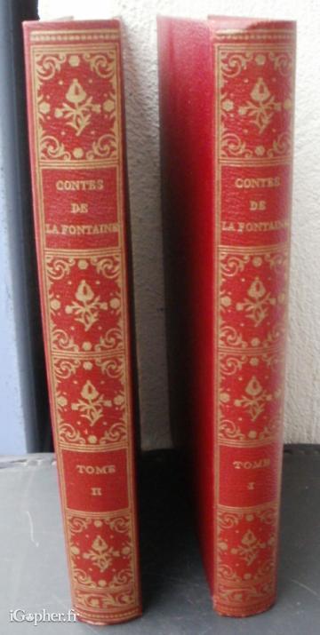 2 livres : Contes et Nouvelles en ver (La Fontaine) (tome 1 et 2)