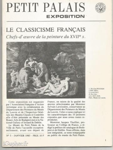 Revue : Petit Palais Exposition (N°5 - Janvier 1985)