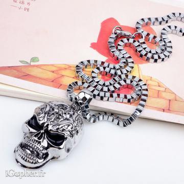 Collier + Pendentif Tête de Mort