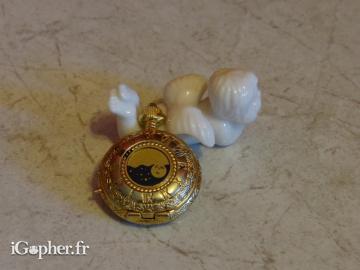 Montre gousset pour femme avec la Lune